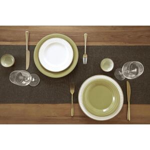 NEW Solino Home Pure Linen Table Runner 14x48” 100% European Flax